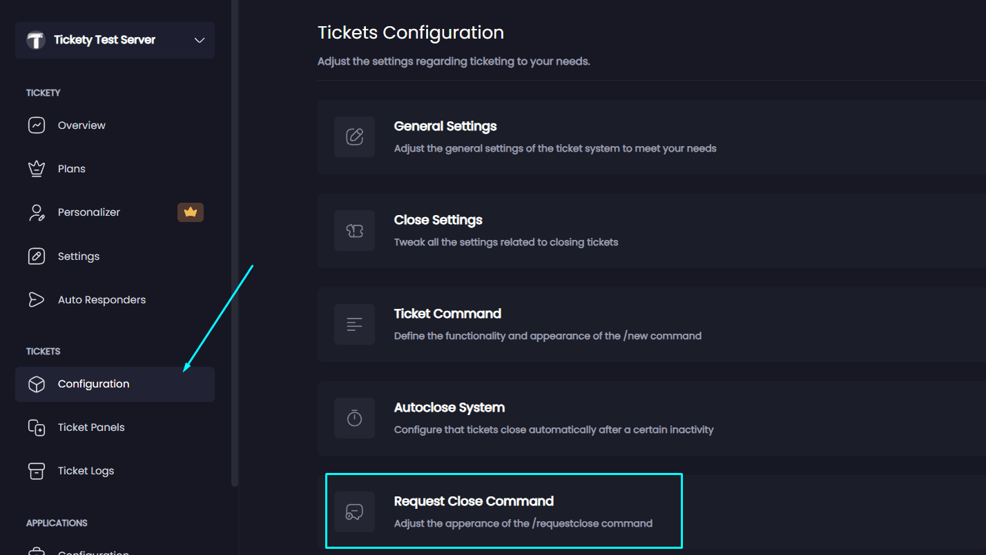 Go to the Request Close Command page