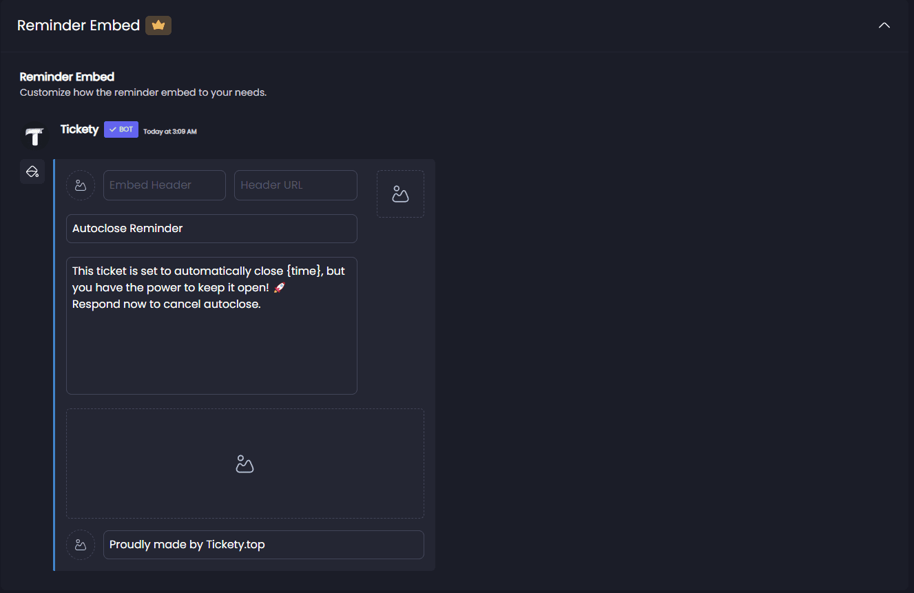 Embed Autoclose