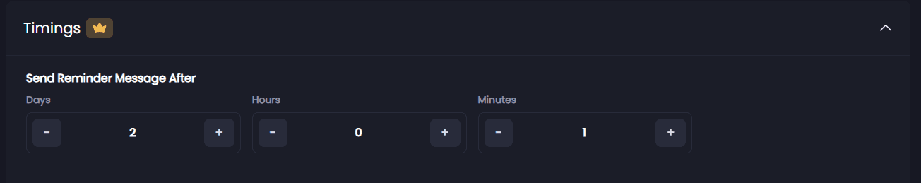 Send Reminder Timing Autoclose
