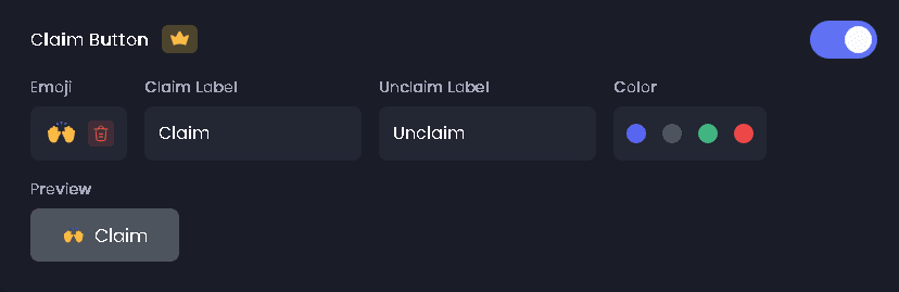 Ticket Panel Configuration