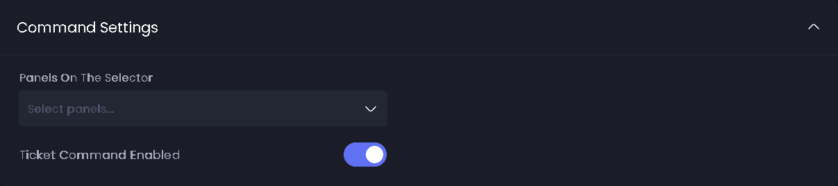 Command Settings