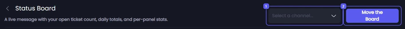 The channel picker and the send button