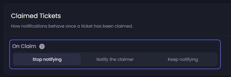 On Claim under Claimed Tickets