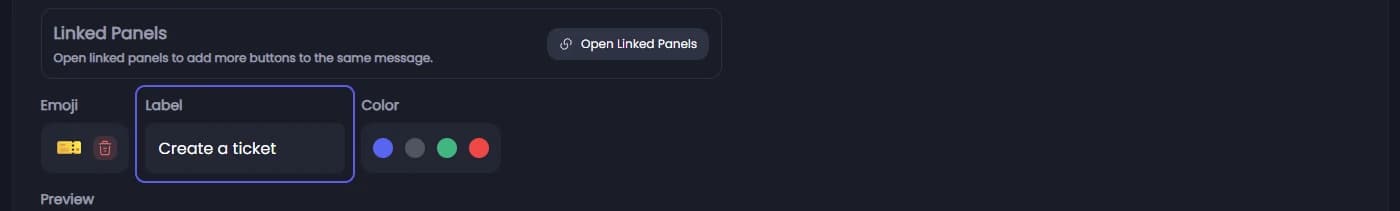 Label under Panel Button Style