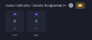Automatically Delete Response