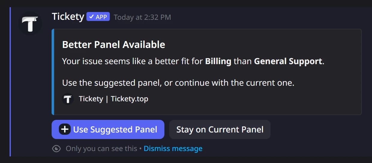 Better Panel Available with Use Suggested Panel in Discord