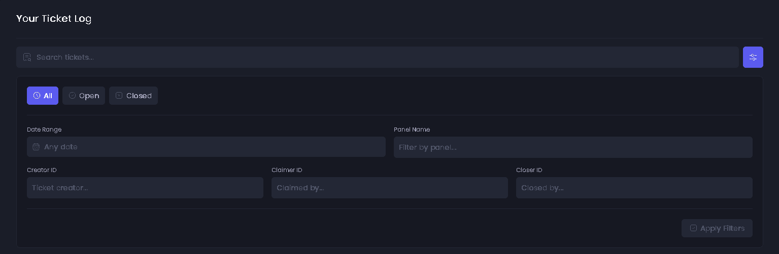 Search Filters